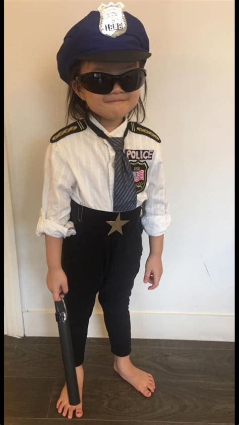 diy police woman costume|homemade police costume for kids.